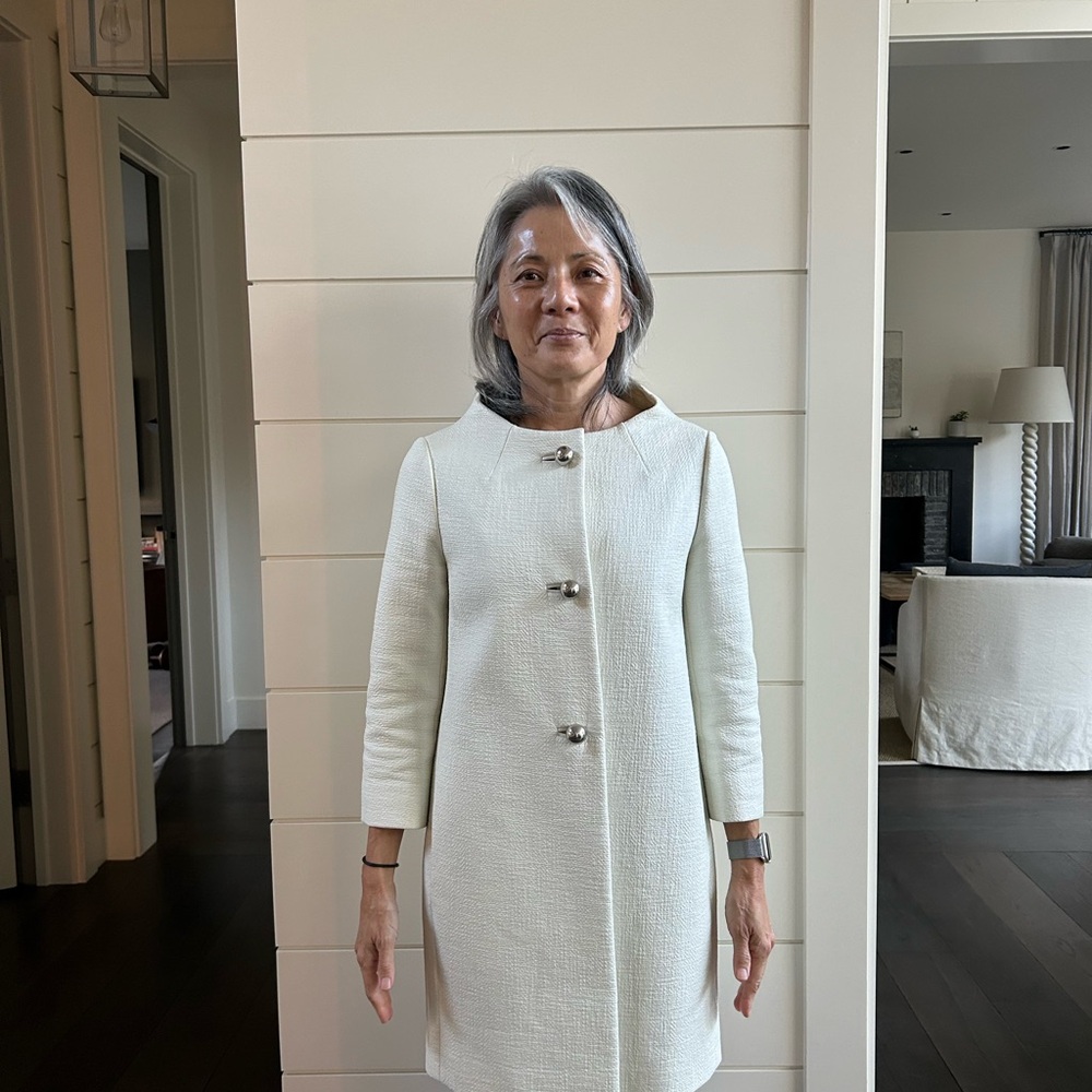 Elegant White Women's Coat